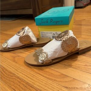 Jack Rogers Women's Rose Gold Sandals